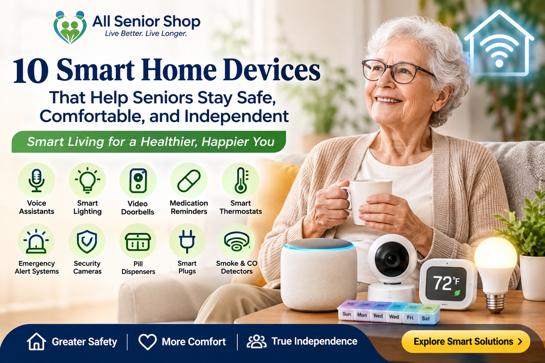 10 Smart Home Devices That Help Seniors Stay Safe, Comfortable, and Independent