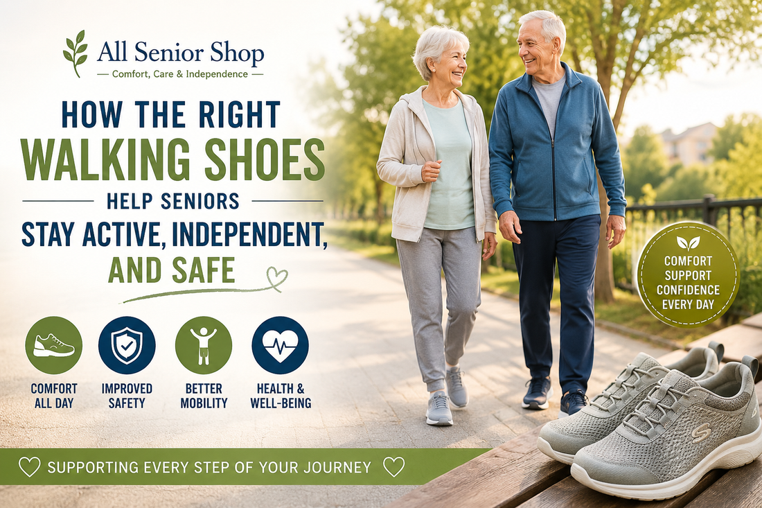 How the Right Walking Shoes Help Seniors Stay Active, Independent, and Safe